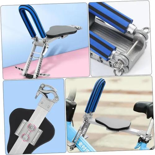 Miniatura 3 de HANABASS Asiento de bicicleta montado en la parte delantera desmontable para años asiento de bicicleta al aire libre para paseos familiares