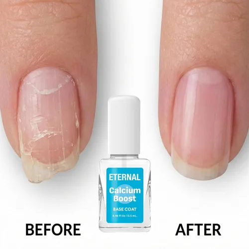 Miniatura 4 de Eternal Esmalte de uñas de gel de calcio – 0.5 fl oz de esmalte de uñas base Esmalte de uñas transparente para cuidado de uñas y fortalecedor
