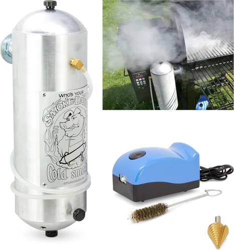 Miniatura 9 de Big Kahuna - Generador de humo frío con adaptador de parrilla de cerámica, cuerpo de aluminio resistente fabricado en Estados Unidos, incluye