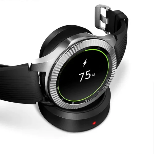 Miniatura 5 de AISPORTS Anillo de bisel compatible con Samsung Galaxy Watch 1.811 in bisel Loop cubierta adhesiva anti arañazos acero inoxidable bisel de metal