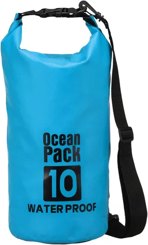 Miniatura 24 de Bolsa seca impermeable, 5 L, ajuste para mujeres y hombres, bolsas a prueba de agua, mochila flotante ligera de almacenamiento en seco con silbato