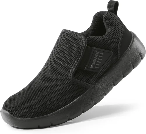 DREAM PAIRS Zapatos deportivos para niños y niñas, tenis EZ-Ons MightyMovers para correr, atlético, descalzo, sin caída, tenis deportivos