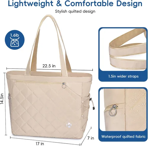 Miniatura 5 de KAVIGOR Bolsa de tenis con compartimento para zapatos - Bolsa extragrande acolchada para pickleball con capacidad para 2-4 raquetas, resistente al