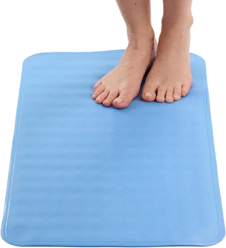 ENKOSI Tapete de ducha antideslizante – Alfombra de baño para suelos de bañera y ducha – Alfombra antideslizante con fuerte agarre de ventosa –