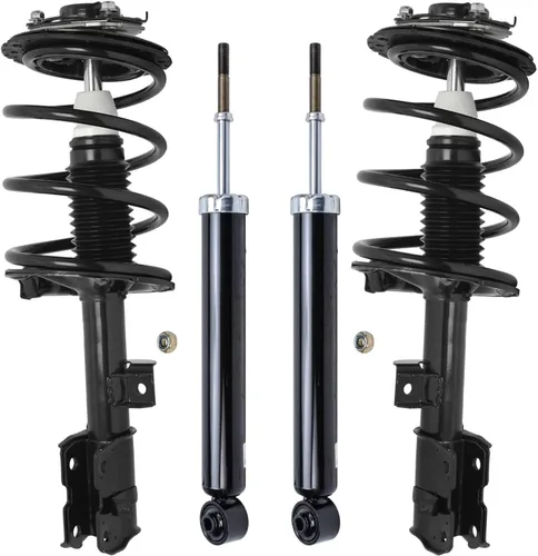 Miniatura 27 de Detroit Axle - Puntales y Amortiguadores para Chevy Traverse Buick Enclave GMC Acadia Saturn Outlook 2007-2012, 2 puntales delanteros con resorte