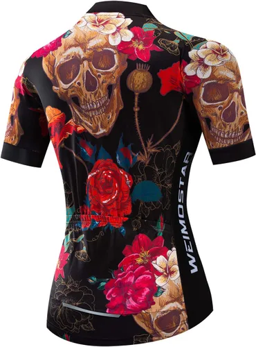 Miniatura 2 de JPOJPO Camiseta de ciclismo para mujer, de secado rápido, transpirable, reflectante, S-2XL