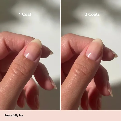 Miniatura 4 de Dazzle Dry Esmalte de uñas (paso 3) - Peacefully Me - Un rosa pálido transparente con matices cálidos. (0.5 fl oz)