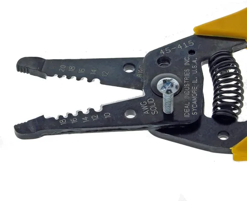 Miniatura 6 de Ideal Electrical 45-415 Premium Reflex T-5 pelador - 10-20 AWG, pelacables con reposa pulgar, punta de pinza, bloqueo deslizante, empuñaduras