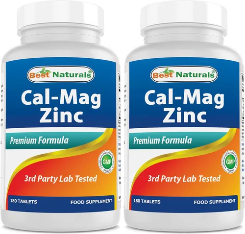 Miniatura 10 de Best Naturals - Complejo mineral esencial #1 CAL MAG ZINC - Fabricado en una instalación certificada GMP con sede en Estados Unidos y probado por