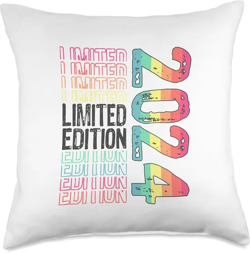 Miniatura 4 de Limited Edition Vintage 2024 Retro Birthday Throw Pillow