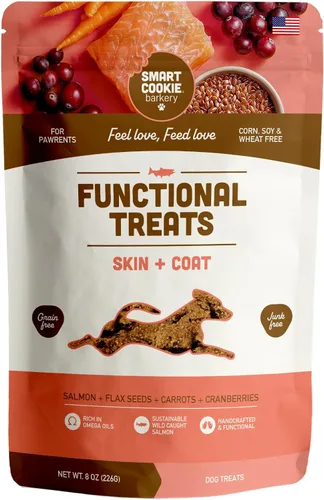 Miniatura 11 de Smart Cookie All Natural Dog Treats - Galletas saludables para perros de pollo para cadera y articulaciones con glucosamina, ideales para perros