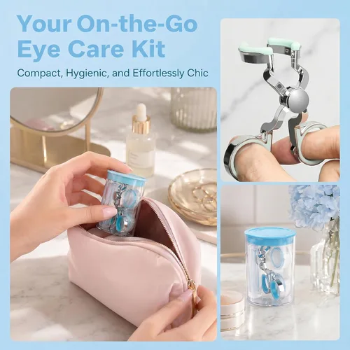 Miniatura 6 de Kit de ayuda portátil para lentes de contacto para principiantes con herramienta aplicadora y herramienta removedor de contacto para contactos