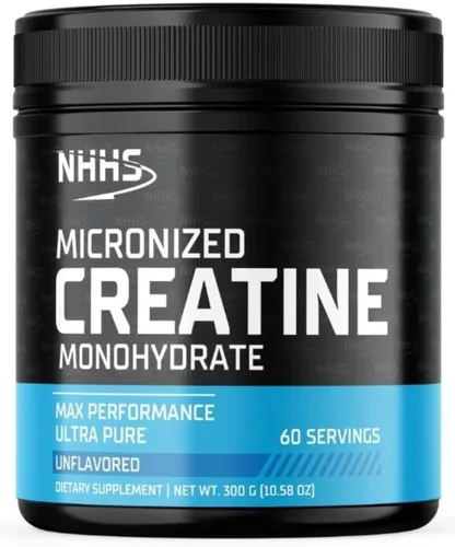 Monohidrato de creatina micronizada – Apoya la fuerza y el rendimiento muscular | Ultra puro, sin sabor, 60 porciones, 10.58 oz – Fabricado en