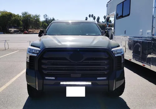 Miniatura 7 de iJDMTOY Barra de luz LED de 20 pulgadas para montaje en rejilla inferior compatible con Toyota Tundra 2022 en adelante, incluye barra de luz LED