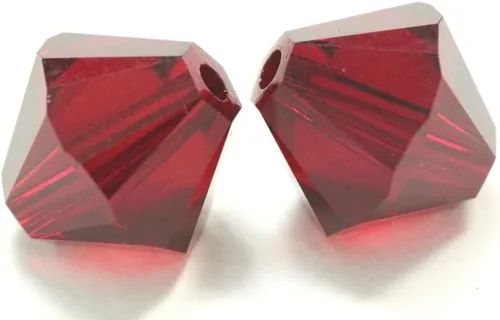 Miniatura 49 de 100 piezas auténticas Preciosa de 3 mm (0,12 pulgadas) cuentas sueltas de cristal bicono facetado pequeño amatista púrpura compatibles con cristales