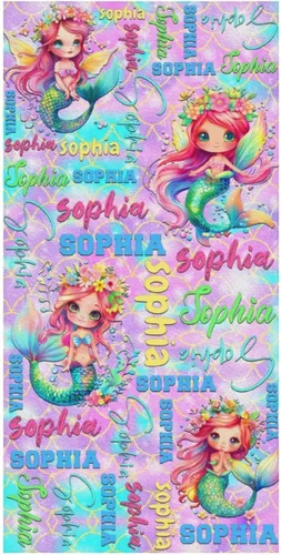 Miniatura 10 de Toallas de playa personalizadas para niños y adultos, regalos personalizados con nombre, toalla de playa de microfibra de gran tamaño de secado