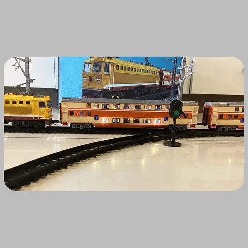 Miniatura 6 de Juego de tren de vapor de aleación SS7C con operación eléctrica, sonido envolvente y efectos de luz, y pista circular larga para juegos educativos