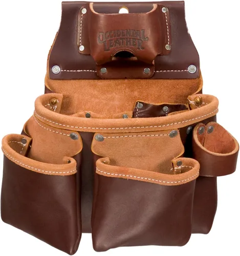 Miniatura 5 de Occidental Leather 3 Pouch Pro Tool Bag with Tape Holder Cafe
