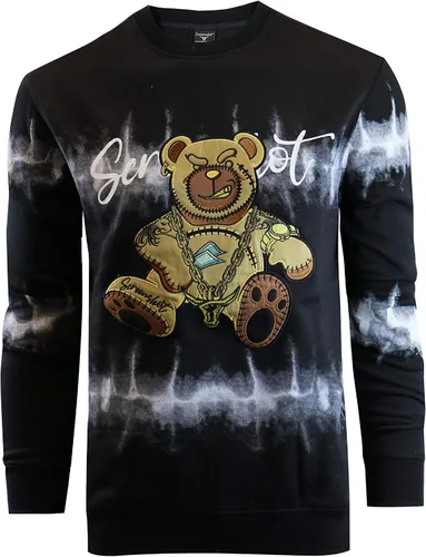 Miniatura 2 de Screenshot - Sudadera de forro polar con cuello redondo para hombre estilo urbano de hip hop sin botones