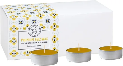 Miniatura 8 de The Beeswax Co - Velas de cera de abejas ligeras, perfumadas a miel natural, para el hogar, larga duración y ecológicas, mecha de algodón, quema