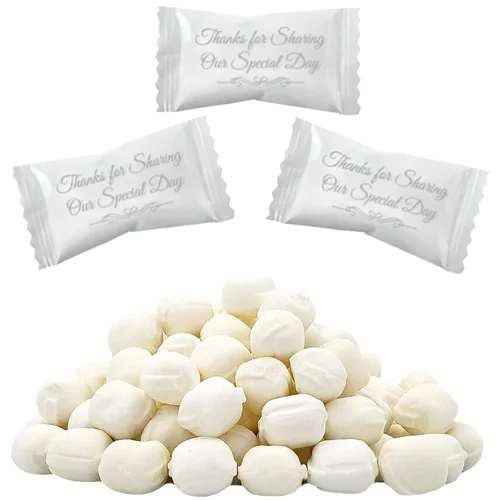 The Dreidel Company 55 caramelos de menta de boda, caramelos de menta, menta después de la cena, caramelo de mantequilla y menta, sin grasa,