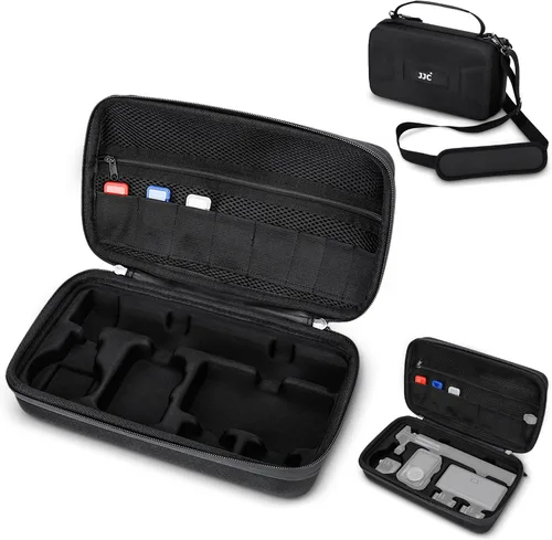 Miniatura 10 de Kiorafoto Funda rígida OSMO Pocket 3, bolsa de protección portátil de EVA con correa larga de 53.54 pulgadas y 3 fundas para tarjetas MicroSD