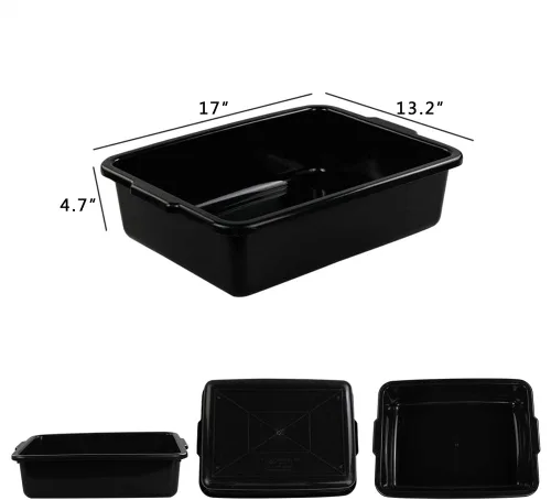 Miniatura 2 de Caja de autobús de plástico comercial, tina de autobús, juego de 3