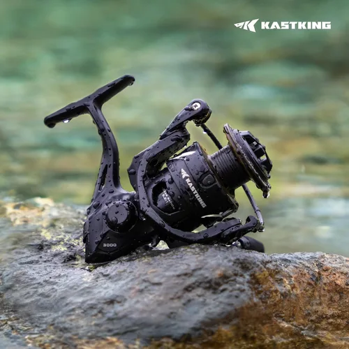 Miniatura 9 de KastKing Spartacus II Plus - Carrete giratorio IPX5 impermeable para agua dulce/agua salada, arrastre de 22 libras, relación de engranajes 5.2:1