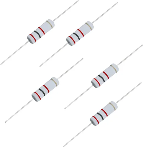 Miniatura 13 de Resistencia de película de óxido metálico de 1K Ohm, ± 5% de tolerancia de alta precisión de 5 vatios para circuito electrónico, resistencia