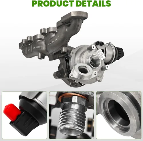 Miniatura 6 de Turbocompresor turbo 03L253010J compatible con VW Passat/Ibiza/Passenger 2.0TDI para Audi A3 Q3 Cabriolet/Limousine/Sportback 2.0L 2006-2014