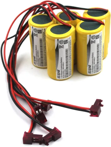 Miniatura 7 de Paquete de 5 baterías de repuesto de Ni-CD de 1.2 V 2000 mAh para Lithonia ELB0320 ELB1P201N2 ELB1P2901N ELB1210N Señal de salida Luz de emergencia
