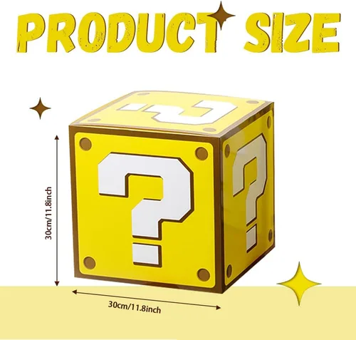 Miniatura 4 de 6 cajas grandes de fiesta para fiesta de cumpleaños, caja de tubos de ladrillo para fiesta de juegos, cajas de accesorios de fiesta
