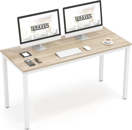 Miniatura 12 de Escritorio Teraves para computadora o mesa de comedor Roble negro