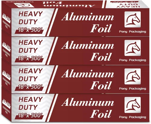 Miniatura 10 de Rollo de papel de aluminio resistente para alimentos de 18 pulgadas 500 pies de papel de aluminio resistente seguro para alimentos