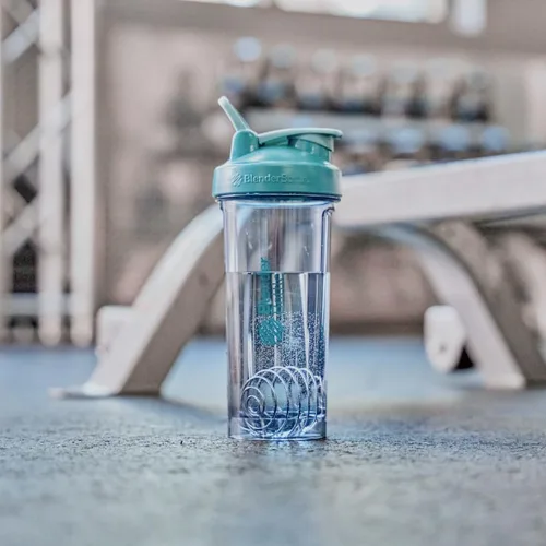 Miniatura 6 de BlenderBottle - Botella agitadora Pro Series perfecta para batidos de proteínas y preentrenamiento, 32 onzas, azul ceruleo