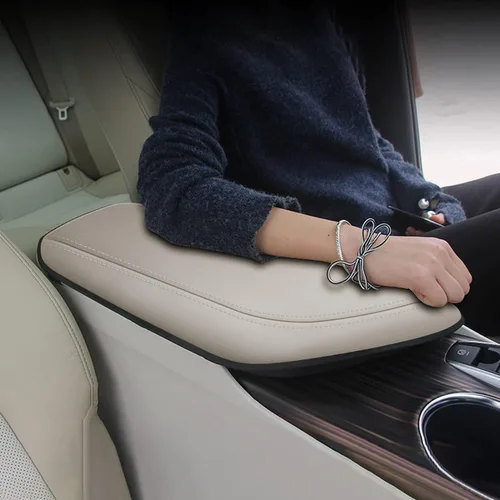 Miniatura 4 de AOMSAZTO Fundas de consola para Toyota Camry 2018-2022 2023 2024 fundas para reposabrazos para Toyota Camry Beige