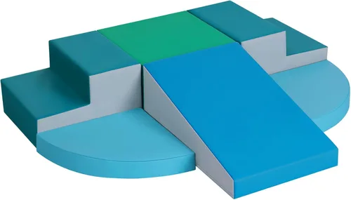 TODIBY Juguetes de Escalada para Niños Pequeños de 6 Piezas de Cuero PU Suave, Conjunto de Juego de Actividades de Escalada y Gateo para Interiores,