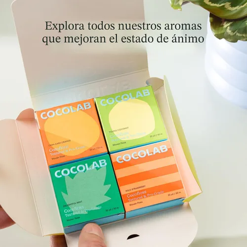Miniatura 8 de Cocolab Hilo dental tejido, cuidado bucal diseñado por dentistas, aroma a coco, encerado, expandible, vegano, hilo dental amigable para niños