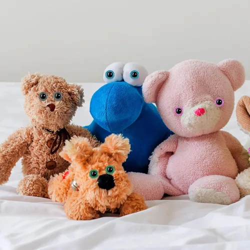 Miniatura 3 de 100 ojos grandes de seguridad para Amigurumi - Ojos de ganchillo de plástico con purpurina para manualidades de osos títeres, suministros