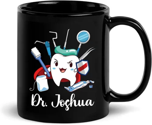 Miniatura 23 de Taza de café personalizada con texto en inglés "I Create Smiles What's Your Superpower" de 11 onzas, taza de café personalizada con nombre I Create