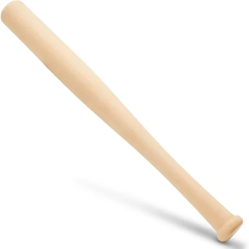 Miniatura 3 de Bate de béisbol de madera 12 Pulgadas Paquete de 2 Bate de madera de béisbol mini sin terminar, bate pequeño, decoración para fiestas, dormitorio