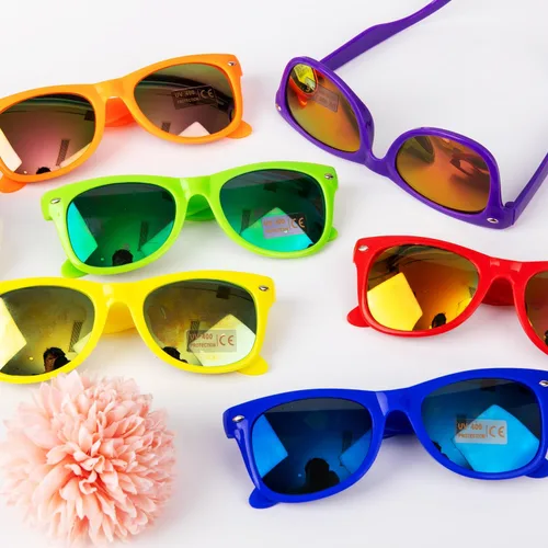 Miniatura 5 de Paquete de 1224 gafas de sol de neón para fiesta, al por mayor de los años 80, regalos de fiesta retro a granel, gafas clásicas retro para piscina