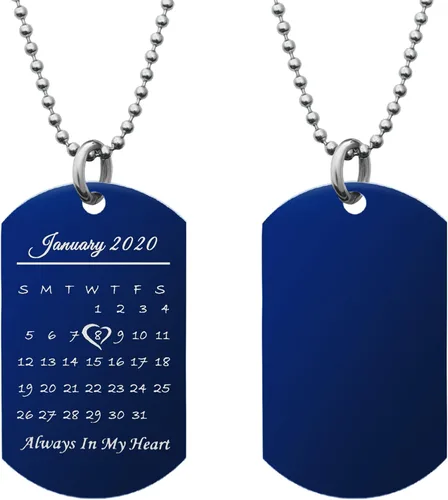 Miniatura 12 de Collar con Foto Personalizada Collar de Foto Personalizada para Hombres Mujeres Novio Aniversario Día de San Valentín Navidad Regalo para Esposo