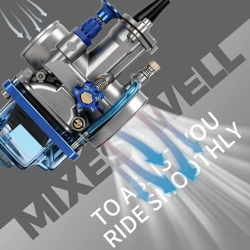 Miniatura 5 de Carburador JFG RACING PWK de 34 mm, carburador universal de 34 mm para carreras de 125CC-250CC para ATV, cuatrimotos, go kart, moto de cross, pit