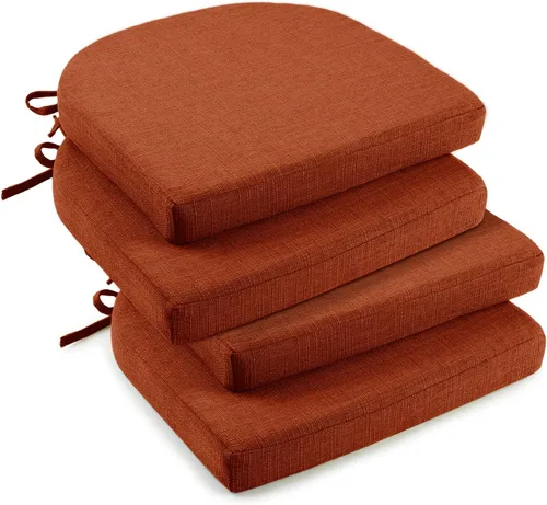 Miniatura 19 de downluxe Cojines para sillas de interior para sillas de comedor, almohadillas de espuma texturizadas suaves y cómodas para sillas de cocina