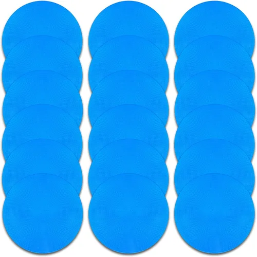 Miniatura 9 de Marcadores de punto de polietileno de 4 pulgadas/9 pulgadas, de goma antideslizante, marcadores de agilidad de conos de campo plano, puntos de suelo
