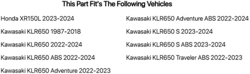 Miniatura 2 de Tusk Estriberas de Carrera de Billete con Muelles Compatibles con Kawasaki KLR650 1987-2018, 2022-2025