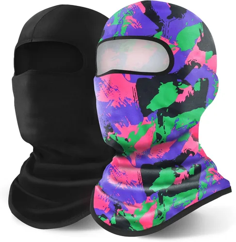 Miniatura 42 de YESLIFE Pasamontañas de esquí para hombres, máscara facial de verano para cascos de motocicleta, accesorios de motocross, polaina de cuello, bandanas