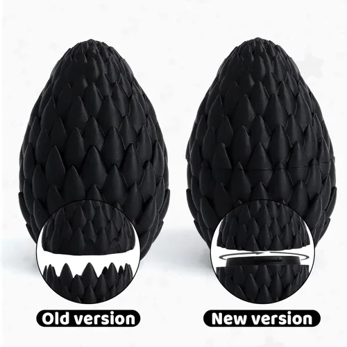 Miniatura 7 de Huevo de dragón 3D – Huevo de Pascua con dragón flexible en el interior, gran regalo impreso en 3D, decoración de figuras, juguete de escritorio