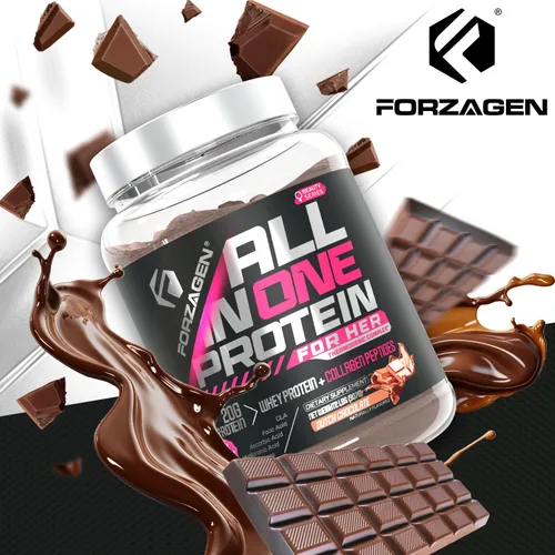 Miniatura 9 de Forzagen Proteína todo en uno para ella Proteína en polvo para mujer con péptidos de colágeno múltiple Suplemento de colágeno hidrolizado, salud
